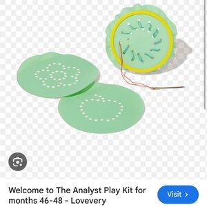 Lovevery Threading & Lacing Toy Analyst Play Kit NEW Sealed